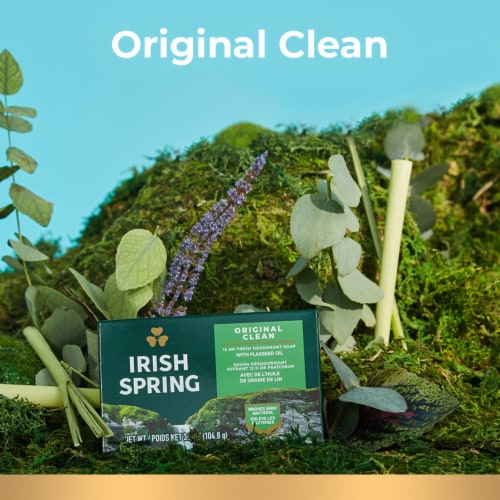 Irish Spring Bar Soap Original Scent Perspective: left