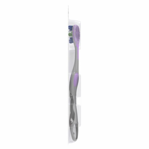 Colgate® 360® Advanced 4 Zone Whole Mouth Clean Medium Toothbrush Value Pack Perspective: left