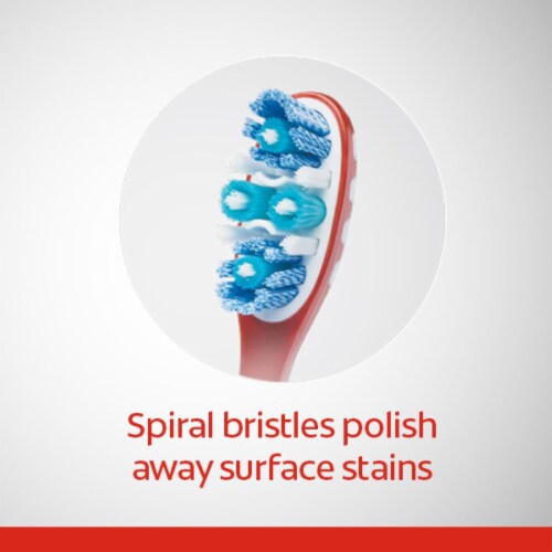Colgate® 360® Advanced Optic White® Whitening Medium Toothbrush Value Pack Perspective: left