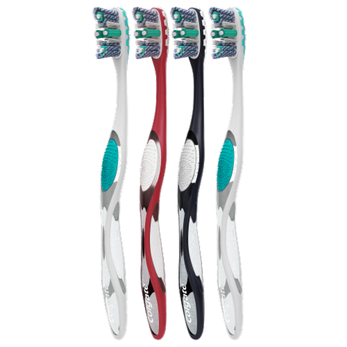 Colgate® 360 Advanced Optic White® Manual Toothbrushes Perspective: left