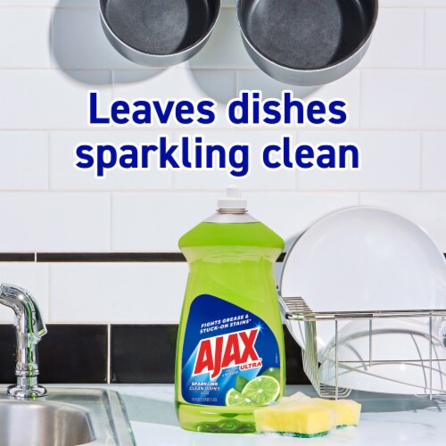 Ajax Ultra Vinegar + Lime Liquid Dish Soap Perspective: left