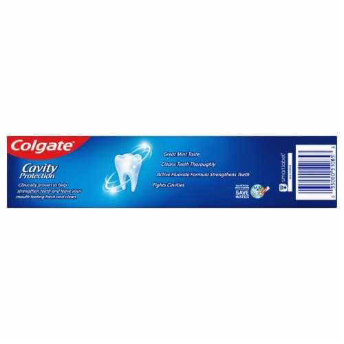 Colgate Cavity Protection Toothpaste with Fluoride in Regular Flavor Perspective: left