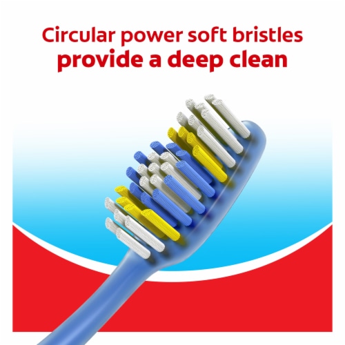 Colgate Extra Clean Toothbrush Full Head Value Pack Medium Perspective: left