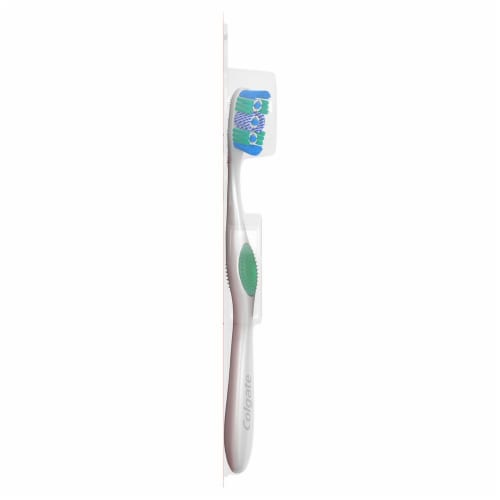Colgate® 360® Optic White® Whitening Medium Toothbrush Perspective: left