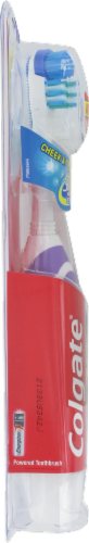 Colgate Battery Operated Full Head Soft Toothbrush Perspective: left