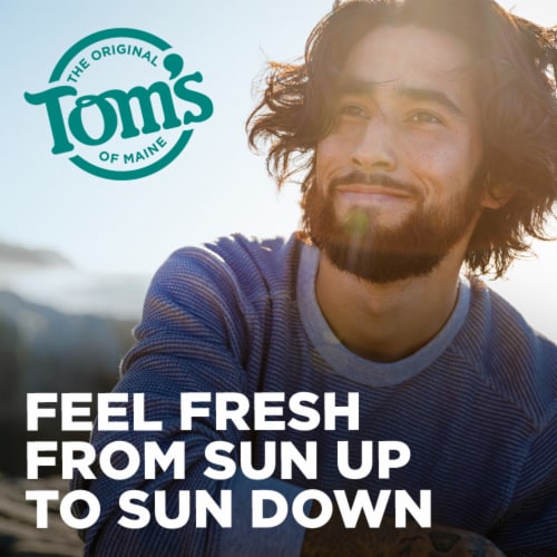 Tom's of Maine Long-Lasting Aluminum-Free Natural Deodorant for Men Mountain Spring Perspective: left