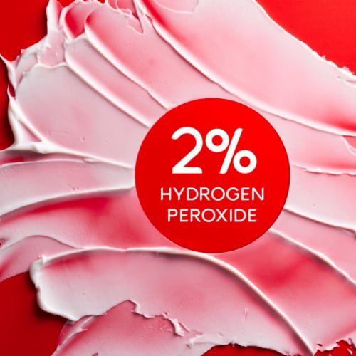 Colgate Optic White Advanced Hydrogen Peroxide Toothpaste in Icy Fresh Perspective: left