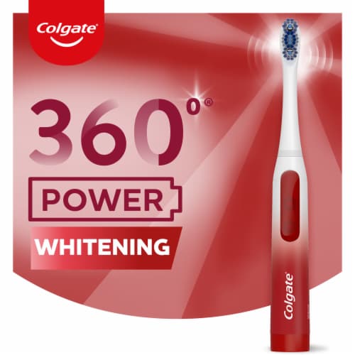 Colgate® 360® Optic White® Soft Sonic Powered Battery Toothbrush Perspective: left