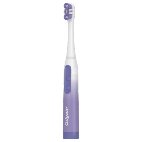 Colgate® 360 Extra Soft Gum Health Battery Sonic Powered Toothbrush Perspective: left