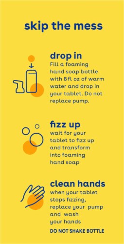 Softsoap Foaming Tablets Lemon Fizz Hand Wash Perspective: left