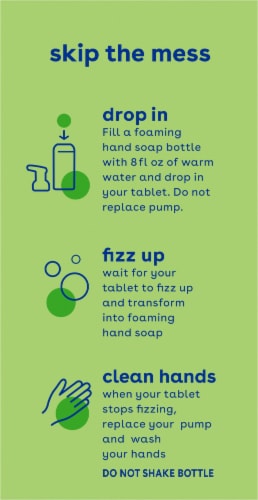 Softsoap Fresh Coconut Foaming Hand Soap Tablets Refills Perspective: left