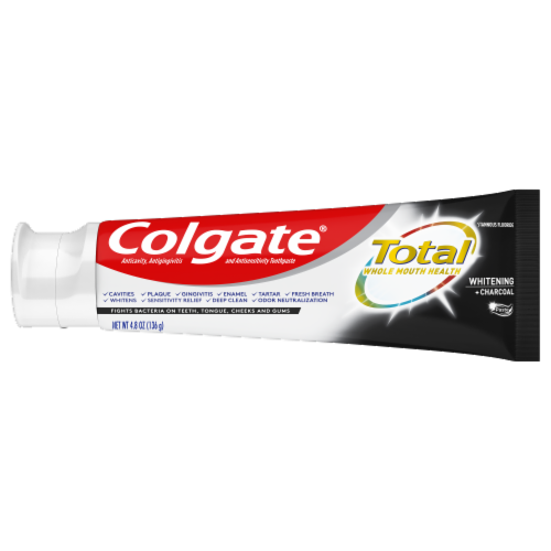 Colgate Total Whitening + Charcoal Toothpaste Value Pack Perspective: left