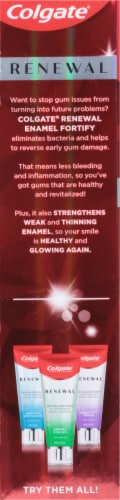 Colgate Renewal Enamel Fortify Whitening Toothpaste Perspective: left