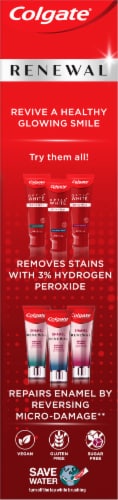 Colgate® Renewal Cool Mint Gel Whitening Restoration Toothpaste Perspective: left