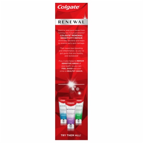 Colgate Renewal Enamel Fortify Toothpaste Perspective: left