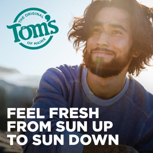 Tom's of Maine Natural Strength Plastic-Free Aluminum-Free Deodorant for Men Rugged Coast Perspective: left