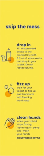 Softsoap Lemon Fizz Scent Foaming Tablet Hand Soap Starter Kit Perspective: left