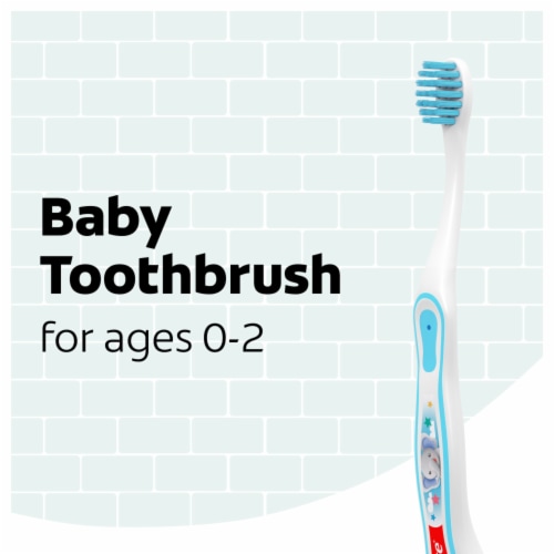 Colgate Toothbrushes for Baby & Kids Ages 0-2 Extra Soft Perspective: left