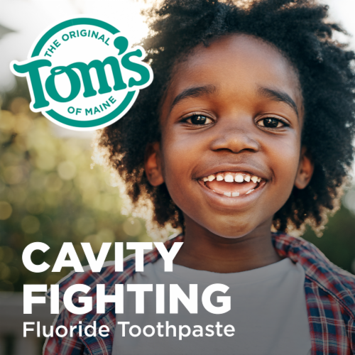 Tom's of Maine Children's Natural Fluoride Toothpaste Grape Perspective: left