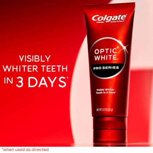 Colgate Optic White Pro Series Toothpaste with Hydrogen Peroxide Vividly Fresh Perspective: left