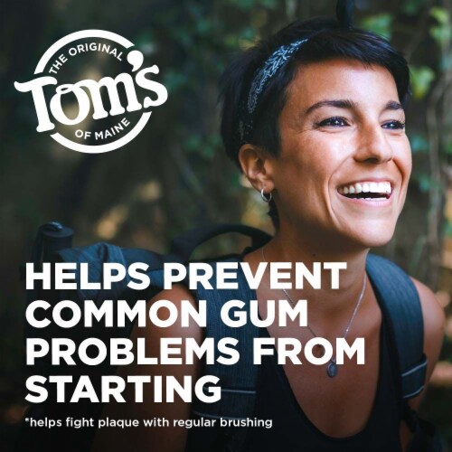 Tom's of Maine PureActiv Teeth + Gum Health Anticavity Toothpaste Gel Cool Mint Perspective: left