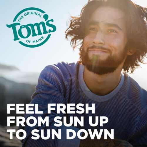 Tom's of Maine Long-Lasting Aluminum-Free Natural Deodorant for Men Mountain Spring Perspective: left