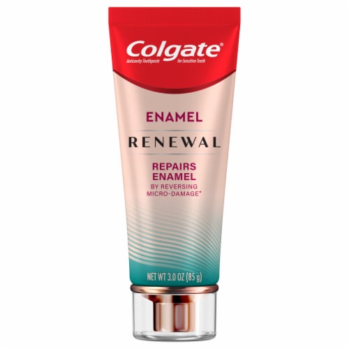 Colgate Enamel Renewal Enamel Repair Toothpaste Deep Clean Mint Toothpaste Perspective: left