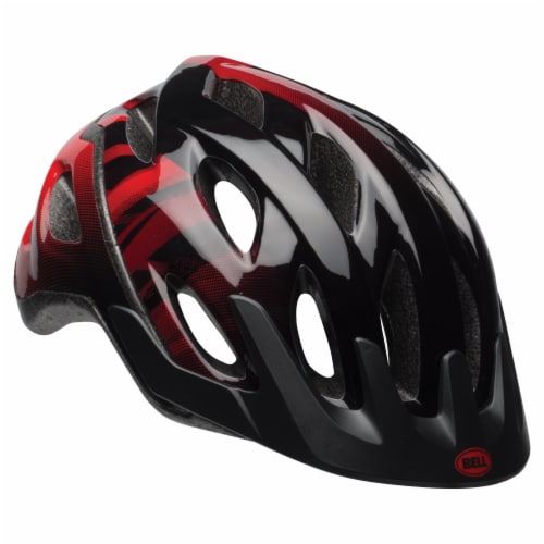 Bell Cadence Youth Bike Helmet - Black/Red Lineage Perspective: left