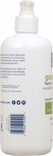 Kiss My Face Goat Milk Eucalyptus + Lemongrass Hand & Body Lotion Perspective: left