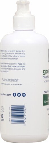 Kiss My Face Goat Milk Rosemary + Tea Tree Hand & Body Lotion Perspective: left