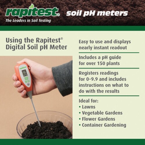 Luster Leaf® Rapitest® Digital Soil PH Meter Perspective: left
