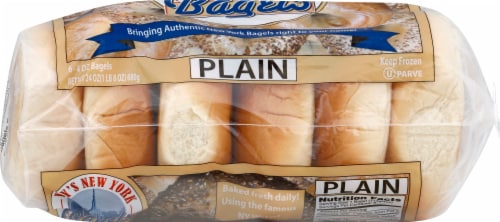 Ray's New York Bagels® Plain Bagels Perspective: left
