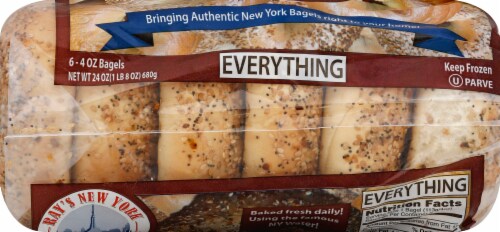 Ray's New York Bagels® Everything Bagels Perspective: left