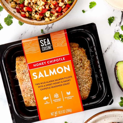 Sea Cuisine Honey Chipotle Salmon Perspective: left