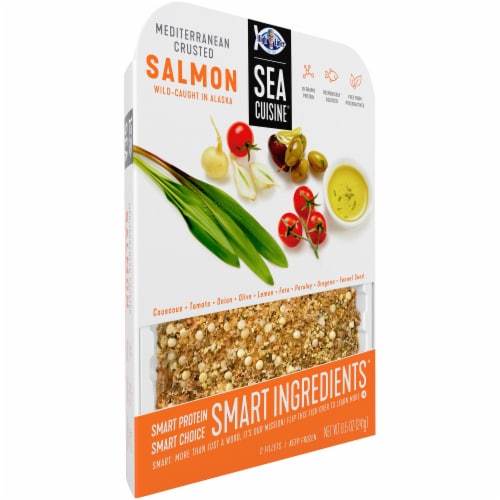 Sea Cuisine® Smart Ingredients Mediterranean Crusted Salmon Fillets Perspective: left