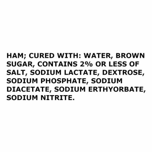 Kentucky Legend Fully Cooked Boneless Brown Sugar Half Ham Perspective: left