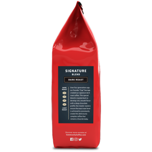 Community Coffee Signature Blend Dark Roast Ground Coffee Perspective: left