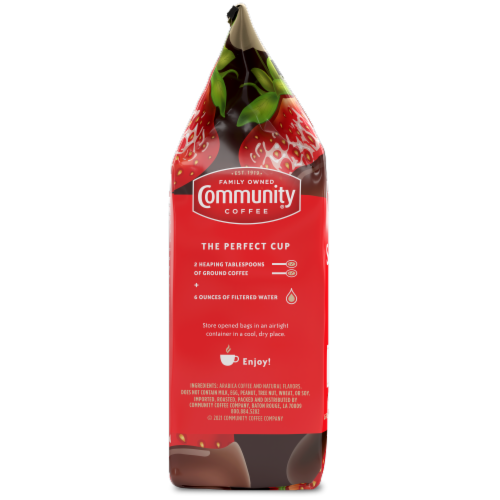 Community Coffee® Strawberries & Chocolate Ground Coffee Perspective: left