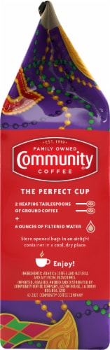 Community Coffee® Mardi Gras King Cake Ground Coffee Perspective: left
