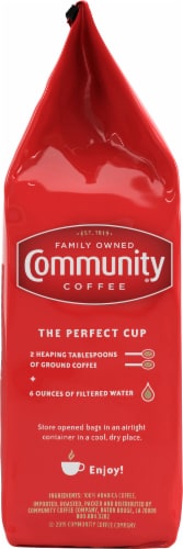 Community Coffee® Half Caff Cafe Special® Medium-Dark Roast Ground Coffee Perspective: left