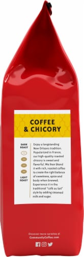 Community® Coffee & Chicory Ground Coffee Bag Perspective: left