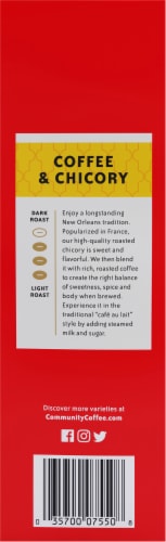 Community® Coffee & Chicory Ground Coffee Perspective: left