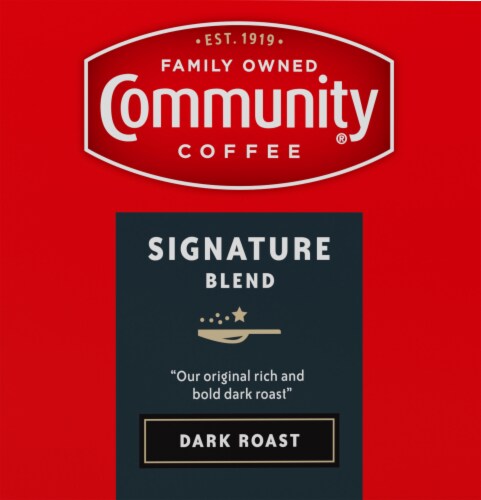 Community Coffee® Signature Blend Dark Roast K-Cup® Coffee Pods Perspective: left