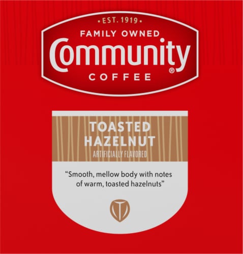 Community Coffee® Toasted Hazelnut K-Cup Coffee Pods Perspective: left
