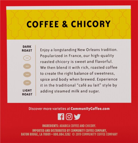 Community Coffee® Coffee & Chicory K-Cup Coffee Pods Perspective: left