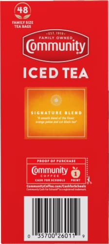 Community Coffee® Porch Breeze Signature Iced Tea Bags Perspective: left