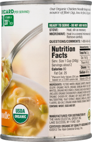 Health Valley Organic Chicken Noodle Soup Perspective: left