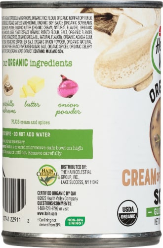Health Valley Organic® Cream of Mushroom Soup Perspective: left