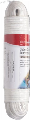 Project Partners® Cotton Clothesline Rope - White Perspective: left
