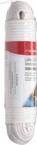Project Partners® Cotton Clothesline Rope - White Perspective: left